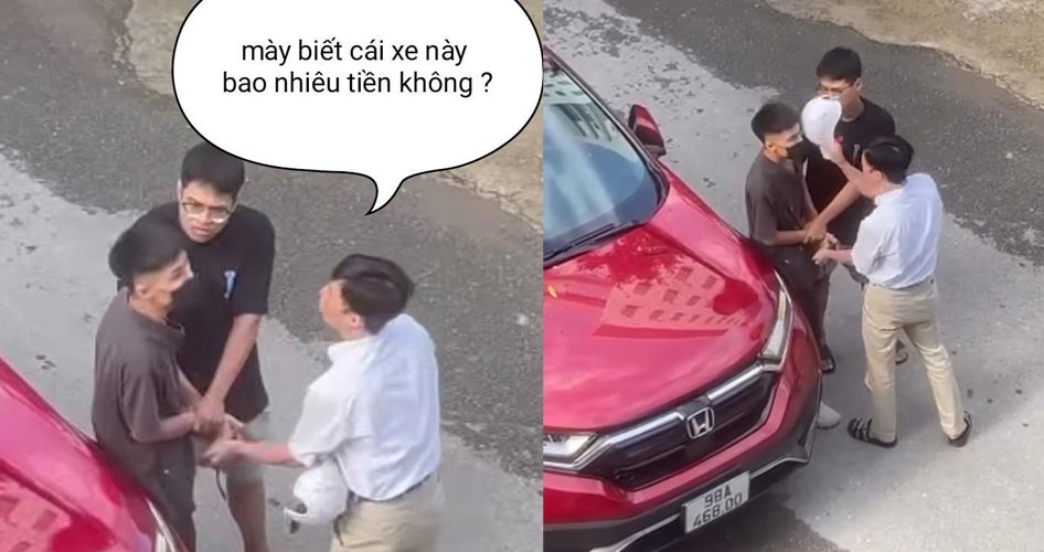 Clip 2 bố con đi ô tô Honda đánh hội đồng nam thanh niên đi xe máy CHẢY MÁU MẶT, Clip 2 bố con đi ô tô Honda đánh chảy máu mặt nam thanh niên, Clip 2 bố con đi ô tô Honda màu đỏ đánh chảy máu mặt nam thanh niên, Clip đánh nhau sau va chạm giao thông, Clip đánh nhau trẻ, Clip 2 bố con đi ô tô Honda biển số 98A-468.00 đánh chảy máu mặt nam thanh niên, Clip tin tức, Clip tin tức pháp luật, Clip tai nạn giao thông, Video clip giao thông, Giao thông quanh ta